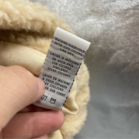 Thread & Supply Anthropologie Full Zip Teddy Jacket in Tan Women's Size S - Picture 4 of 7